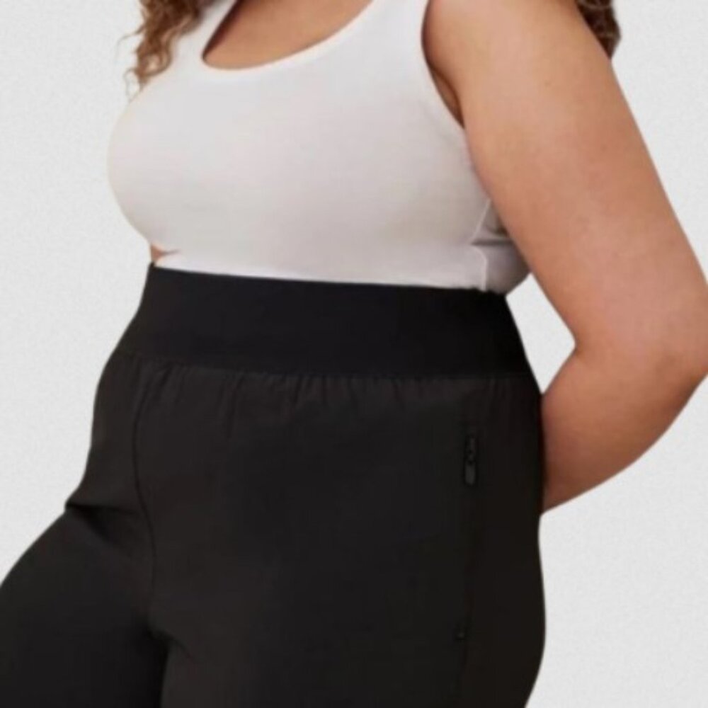 Torrid Black Happy Camper Stretch Woven Active Pant 4X - Picture 4 of 6